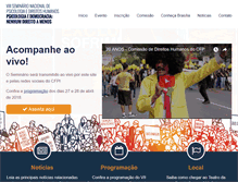 Tablet Screenshot of direitoshumanos.cfp.org.br